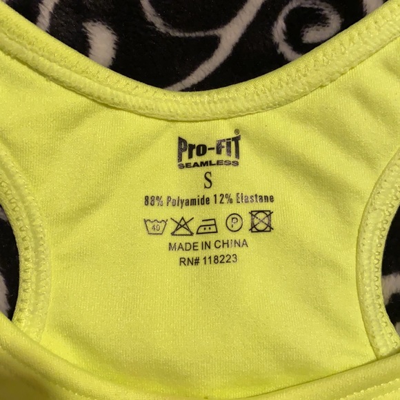 New Neon Yellow Sports Bra - Picture 3 of 3